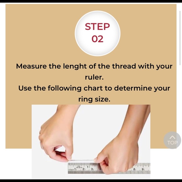 Two Finger ring join by a chain-size 19 - Picture 9 of 10